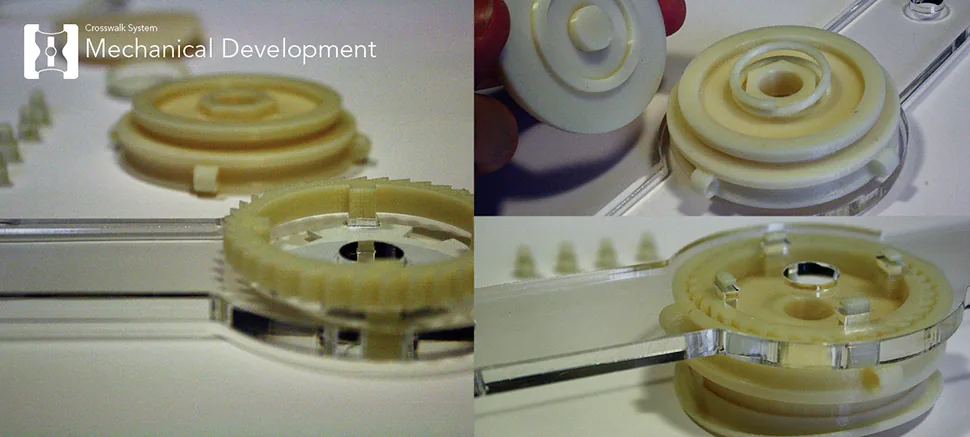 Mechanical development — button sub-assembly