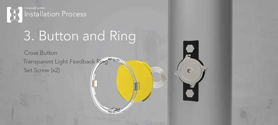 Installation — 3. Button and ring