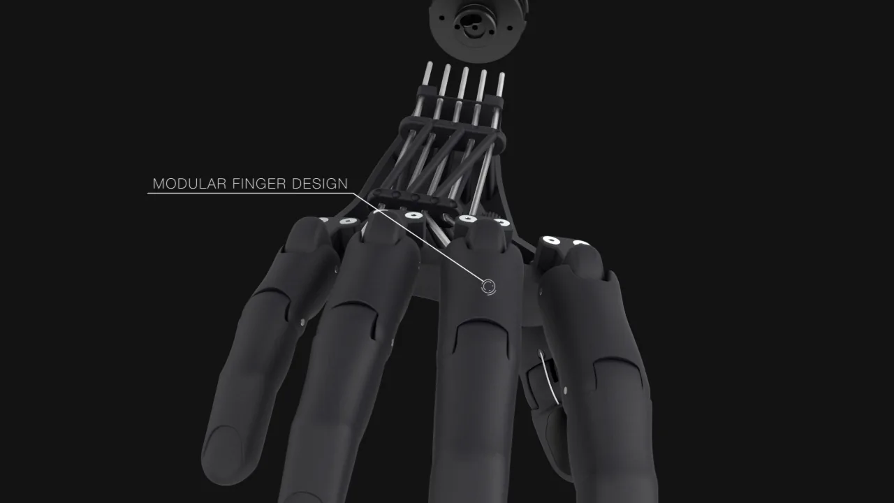 INOPRO hand — modular finger design