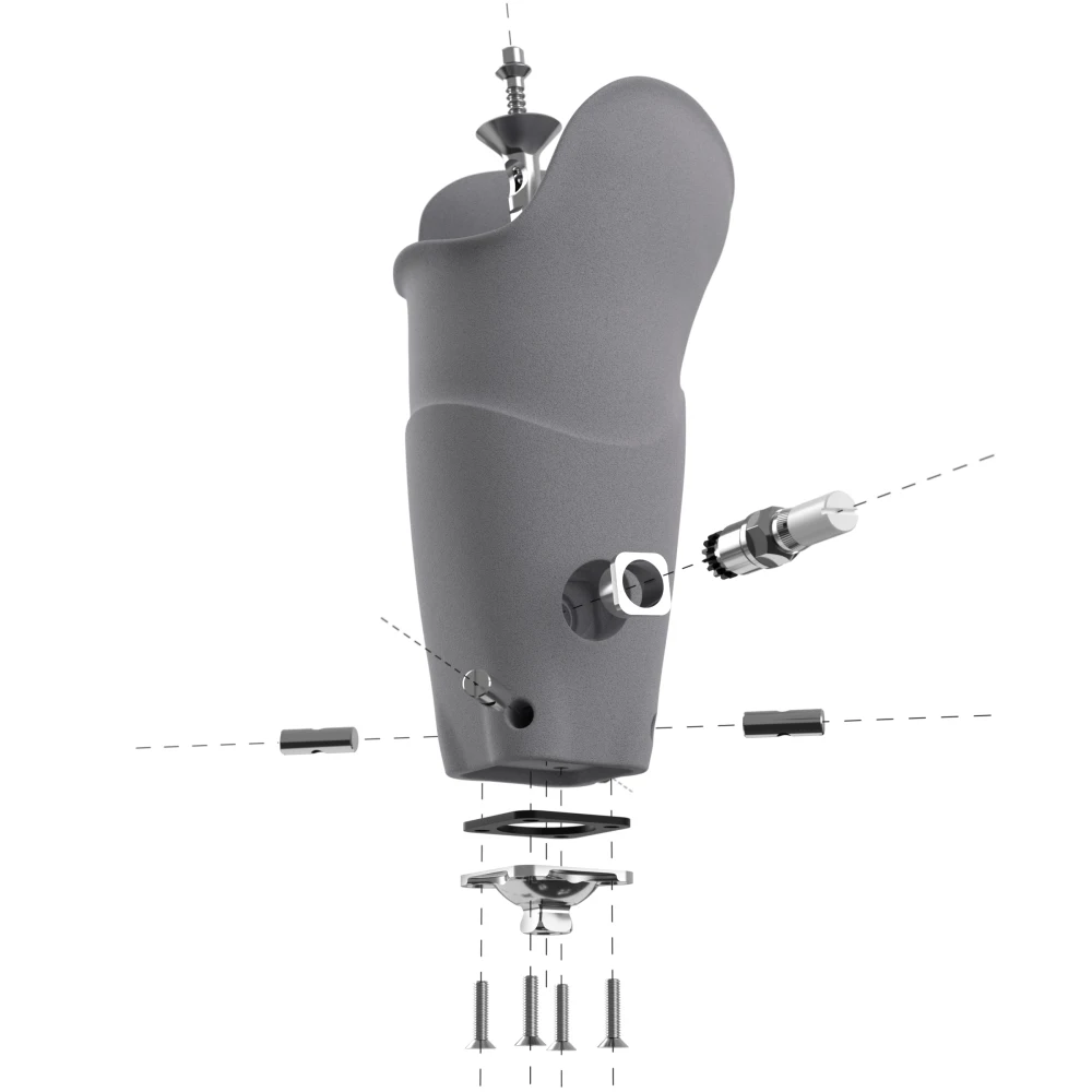 MyFit TT — pin socket with 4-hole adapter