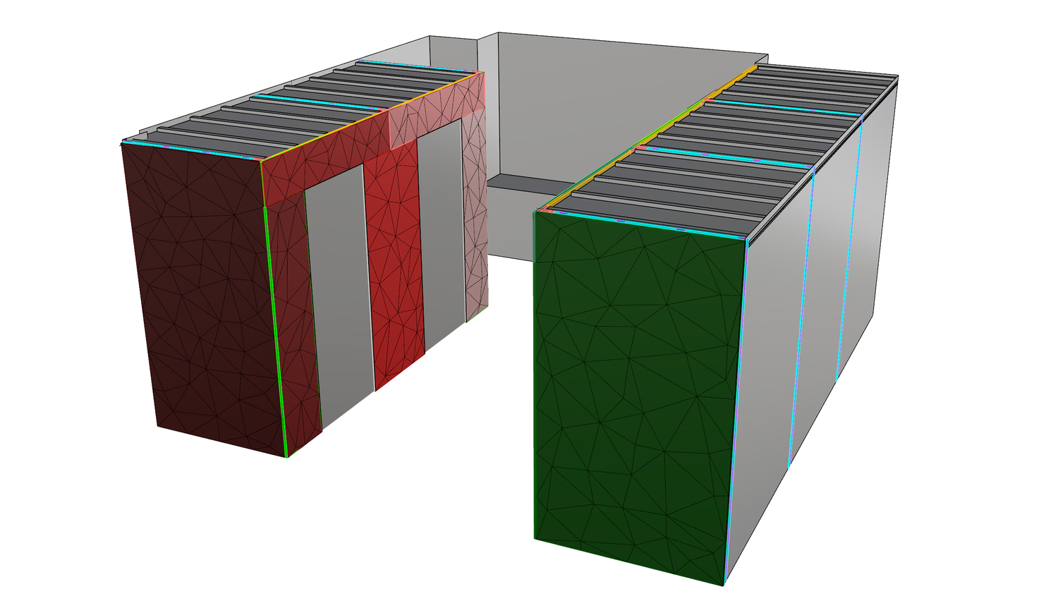 T-beam cabinet — perspective render